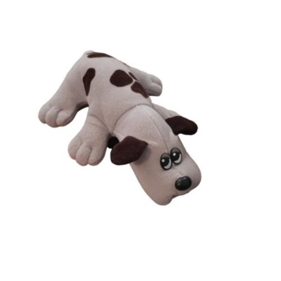 Vintage 1985 Tonka Pound Puppy Pup Plush Stuffed Animal 7" Gray Brown Spots GUC - Picture 2 of 6